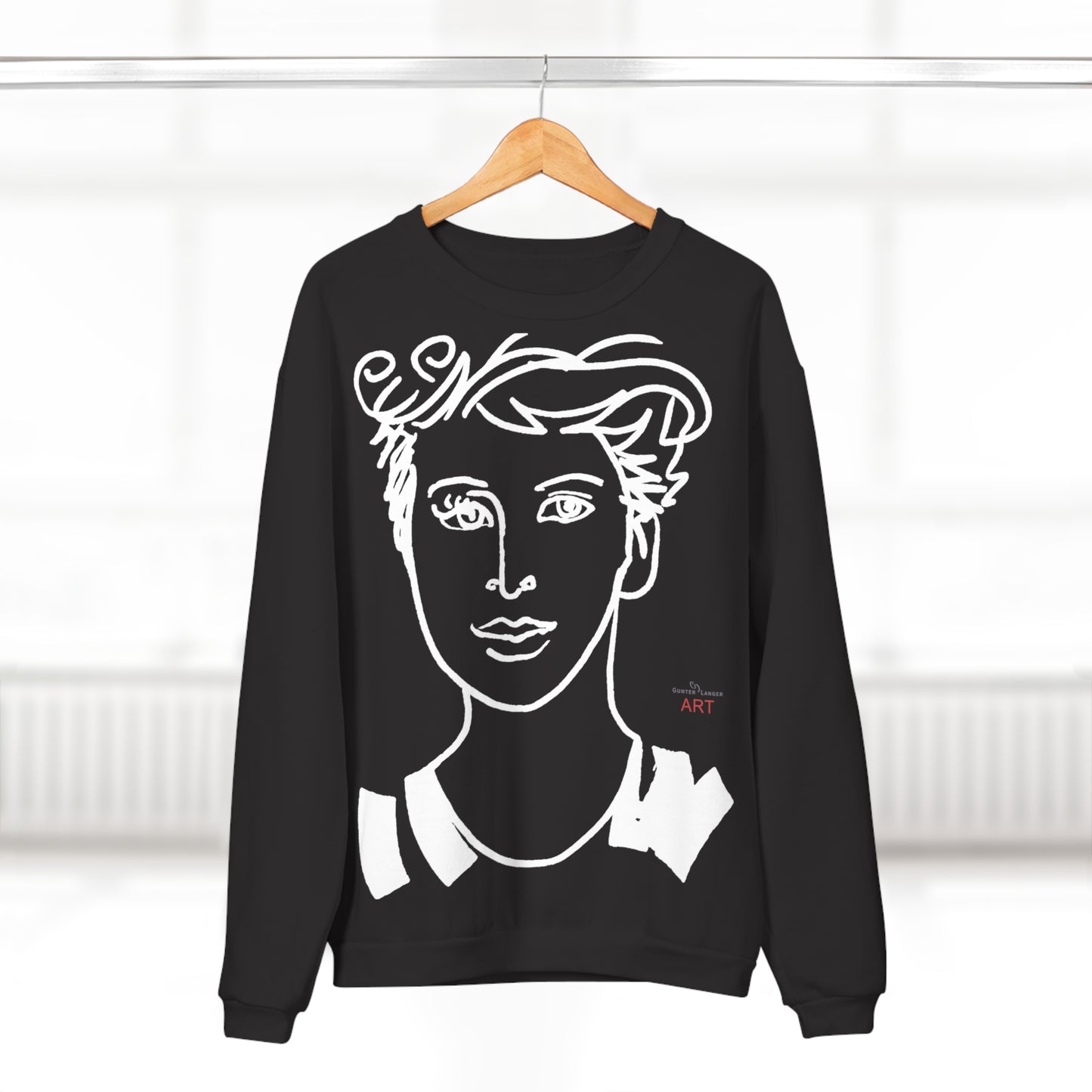 Unisex Crew Neck Sweatshirt (EU) - Motiv Lars & Lars (weiß)