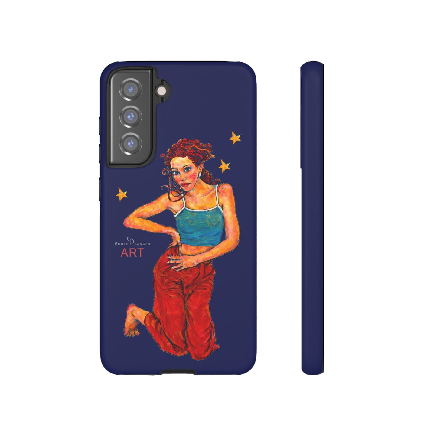 Tough Cases - Google Pixel - Samsung Galaxy - Motiv: Lea, Sternenhimmel