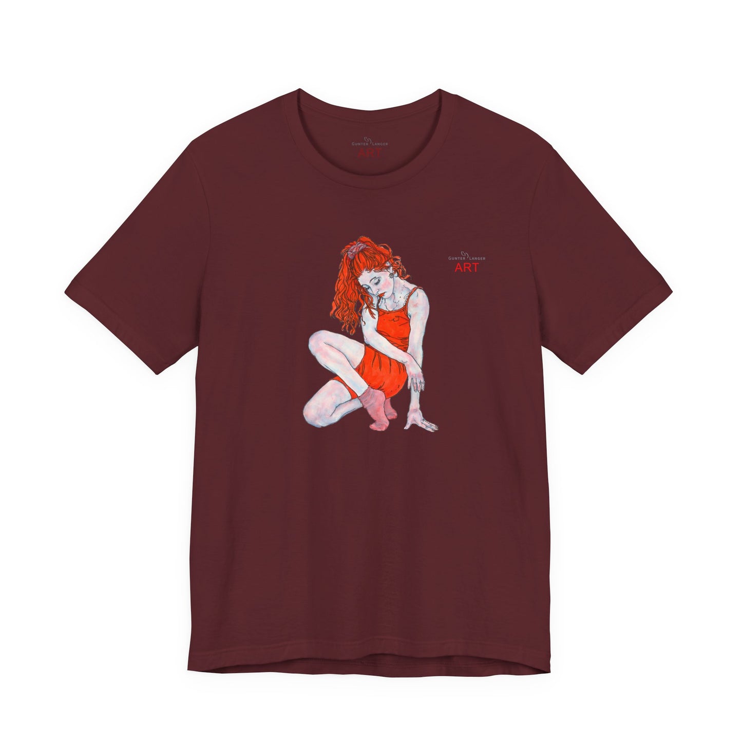 Unisex Jersey Short Sleeve Tee - Motiv: Front Julia, H 25 cm