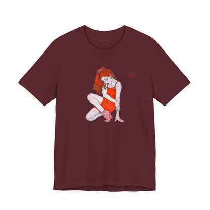 Unisex Jersey Short Sleeve Tee - Motiv: Front Julia, H 25 cm
