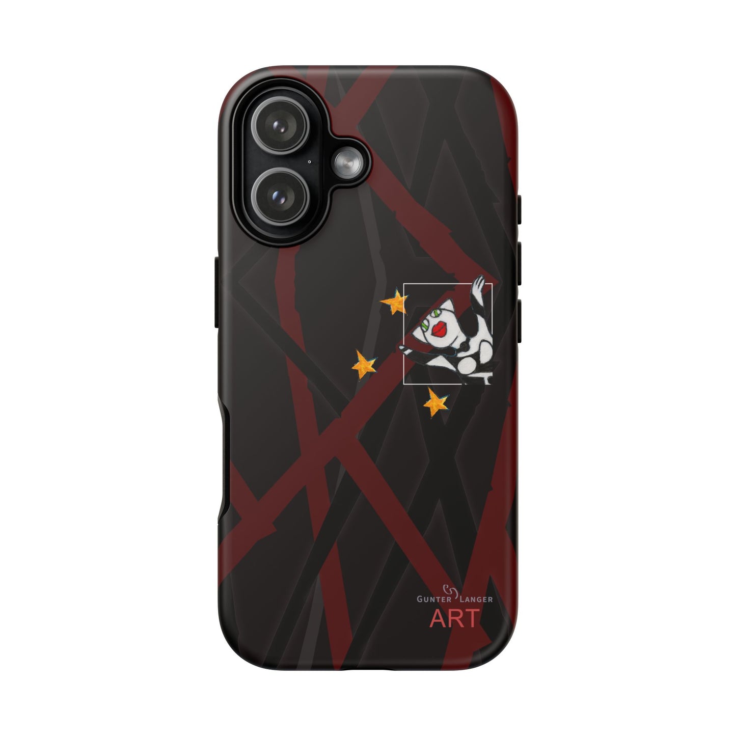 Tough Cases - iPhone - Motiv:  "Miau" klein H 8 cm, Sternenhimmel, Mikado3