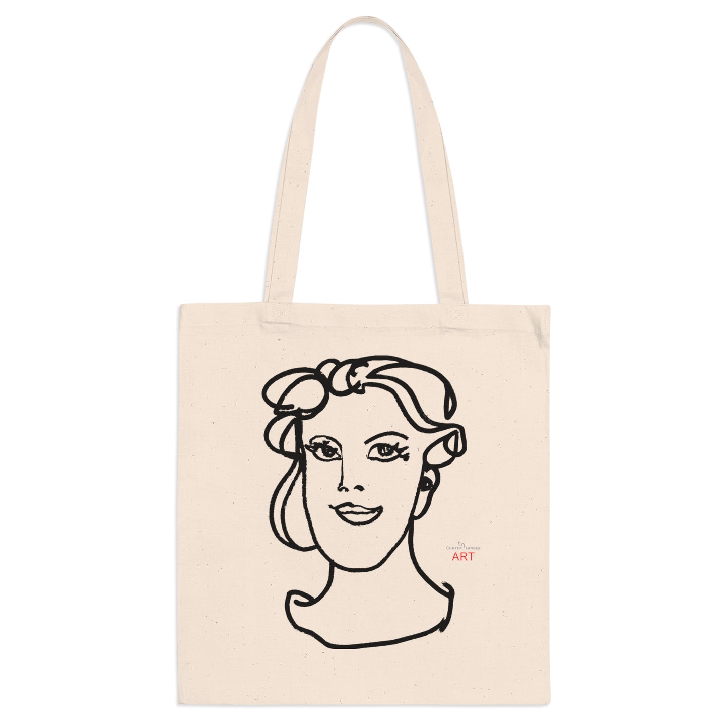Tote Bag - Motiv: Gia, einseitig bedruckt, H 30,5 cm