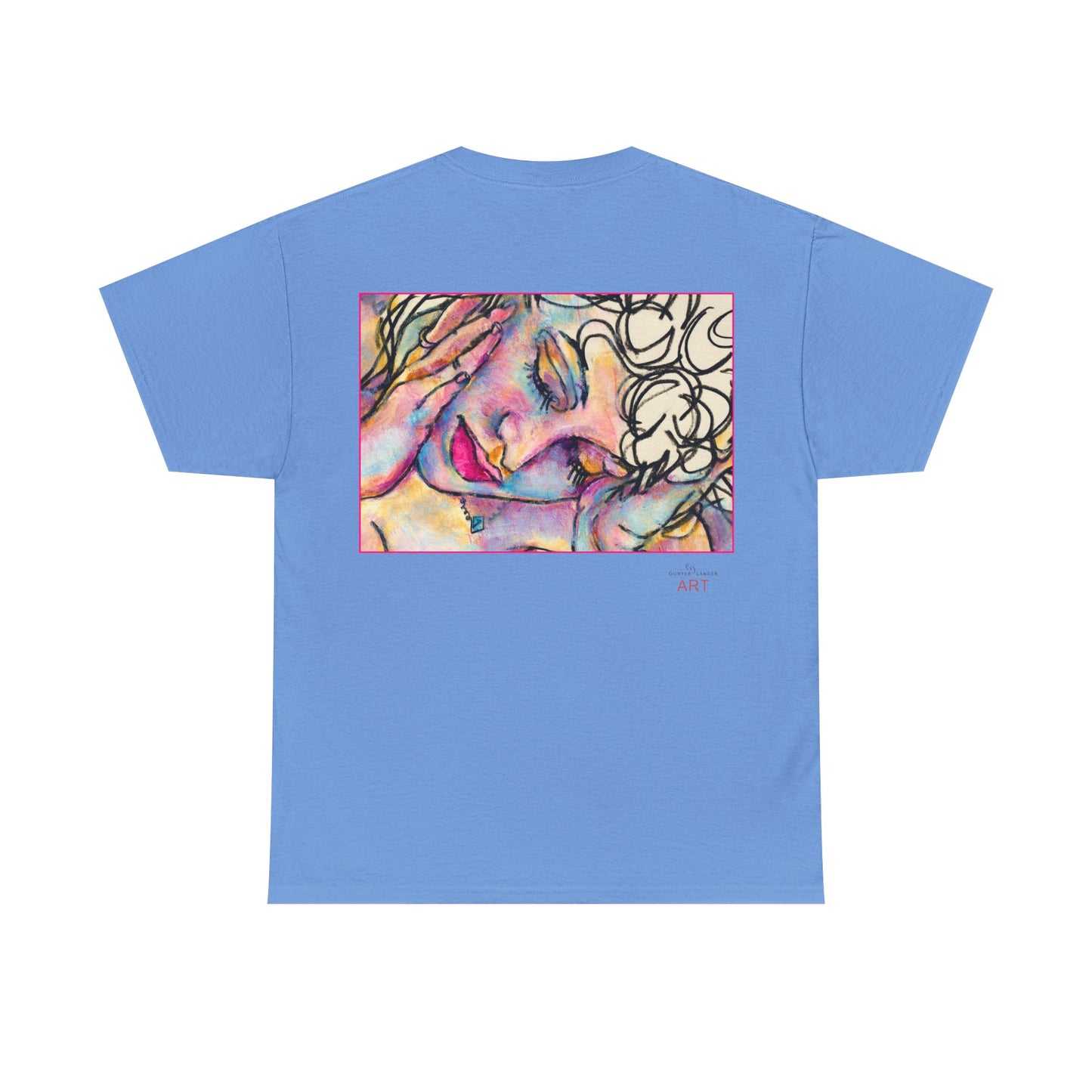 Unisex Heavy Cotton Tee - Motiv:  Motiv: Front Mara, H 9 cm & Rückseite Mara, H 27 cm