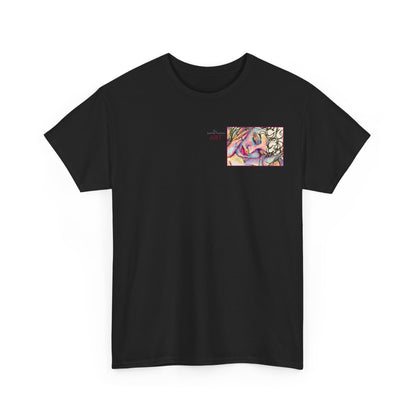 Unisex Heavy Cotton Tee - Motiv:  Motiv: Front Mara, H 9 cm & Rückseite Mara, H 27 cm