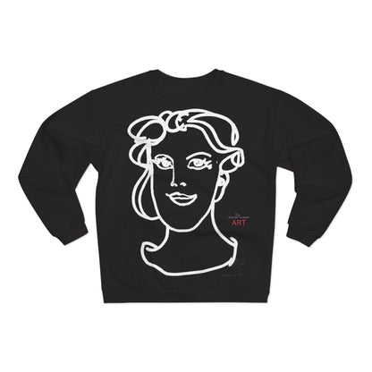 Unisex Crew Neck Sweatshirt (EU) - Motiv: Front Gia & Rückseite Gia (weiß)