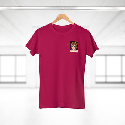 Single Jersey Women's T-shirt - Motiv: Antonietta, Front  H 9 cm & Rückseite H 37 cm