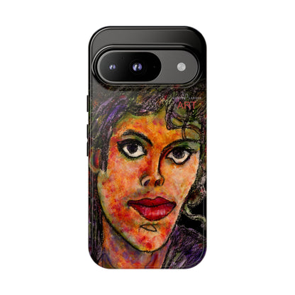 Tough Cases - Google Pixel - Samsung Galaxy - Motiv: MJ, Schwarz