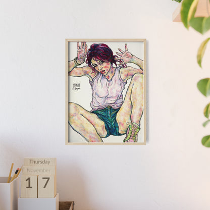 Posters with Wooden Frame - Motiv: Siegesgöttin