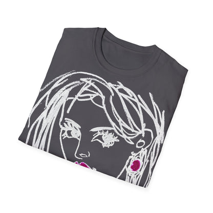 Unisex Softstyle T-Shirt - Motiv: Front Raja, H 49cm sw