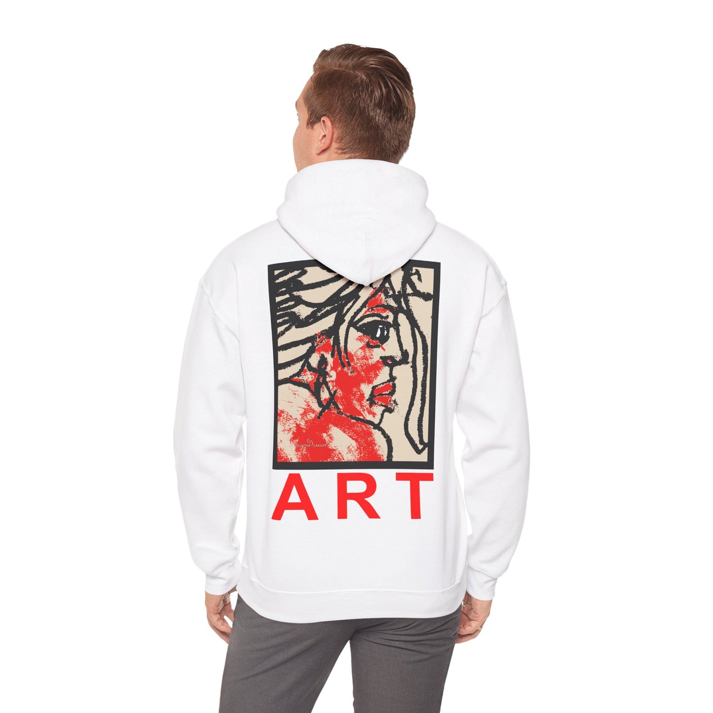 Unisex Heavy Blend™ Hooded Sweatshirt - Motiv: Rückseite "Ria", H43 cm