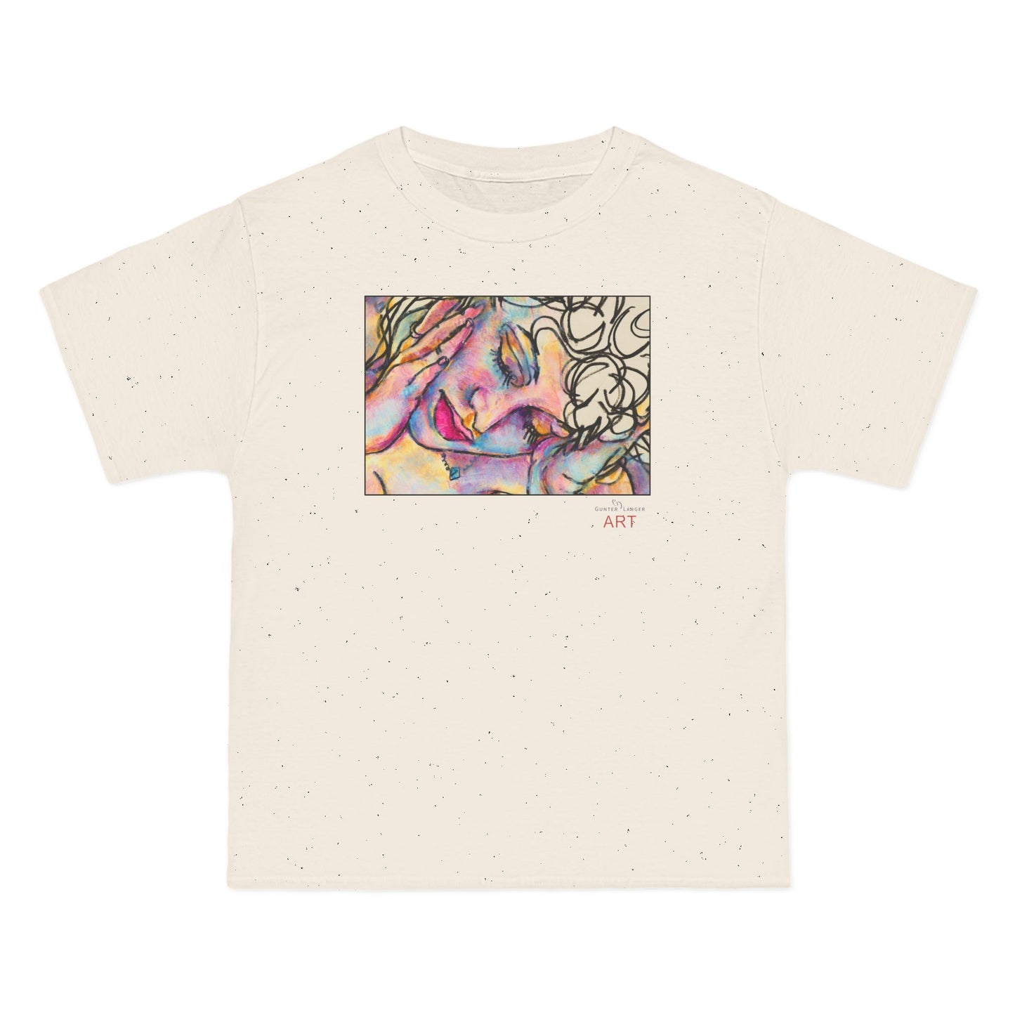 Beefy-T®  Short-Sleeve T-Shirt - Motiv: Front Mara, H 20 cm & Rückseite Mara, H 26 cm