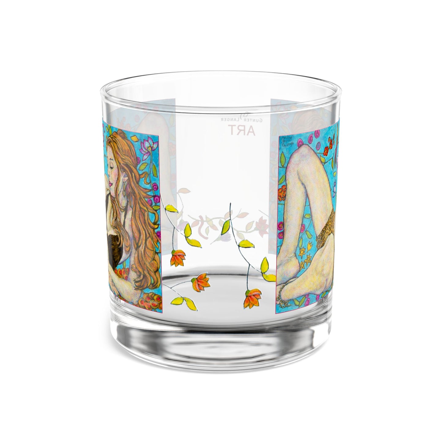 Rocks Glass, 10oz - Motiv: 2 x Ida, Ranken