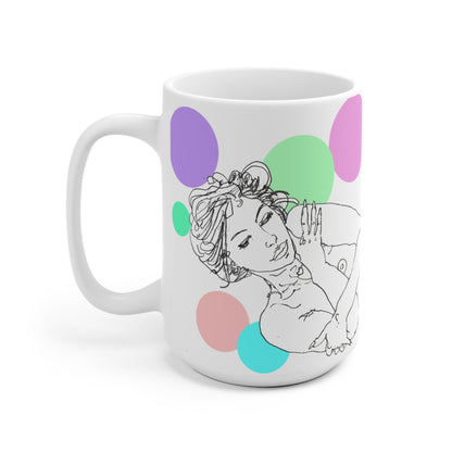 Ceramic Mug (EU) - Motiv: Leonie, Farbkreise