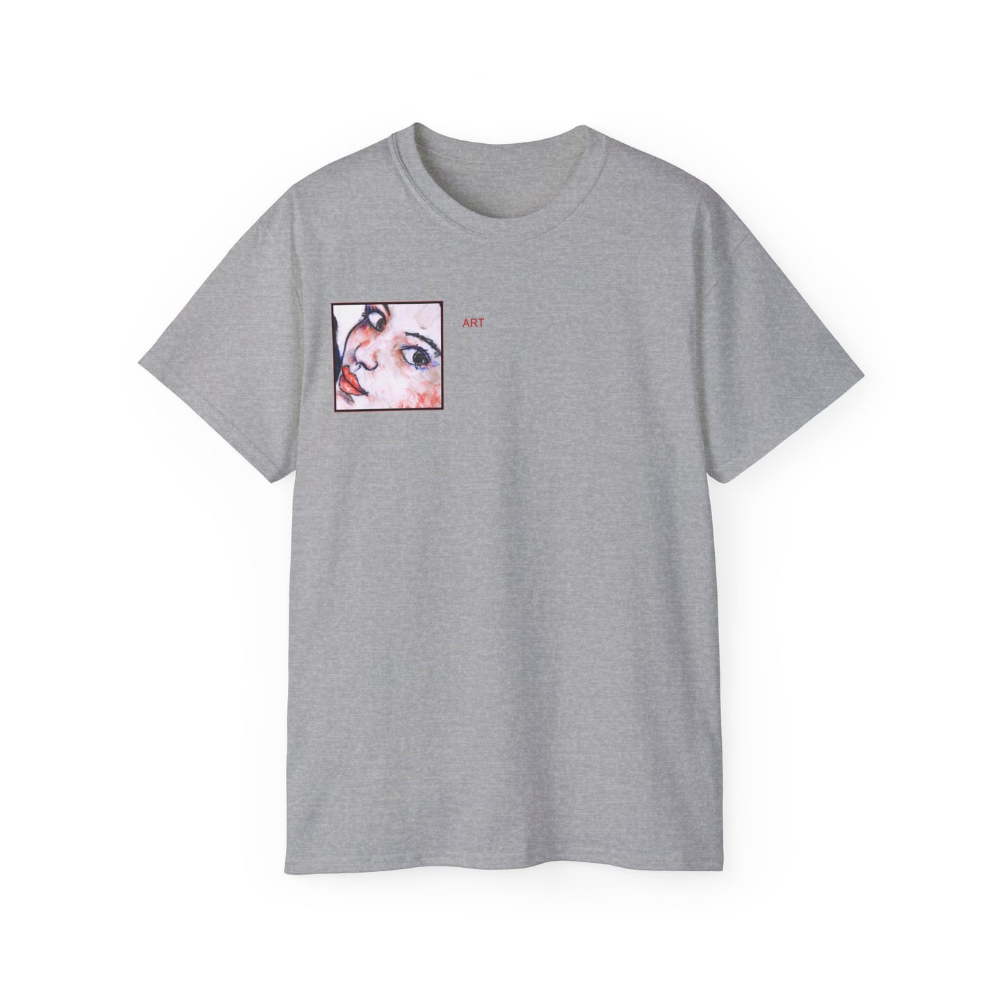 Unisex Ultra Cotton Tee - Motiv: Front Annette (Ausschnitt) & Rückseite Annette