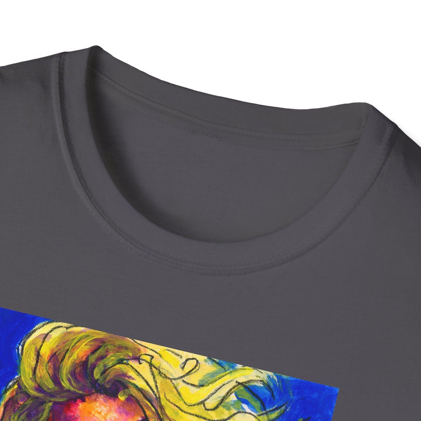 Unisex Softstyle T-Shirt - Motiv: Front Mascha,  H 33cm Korr2 sw