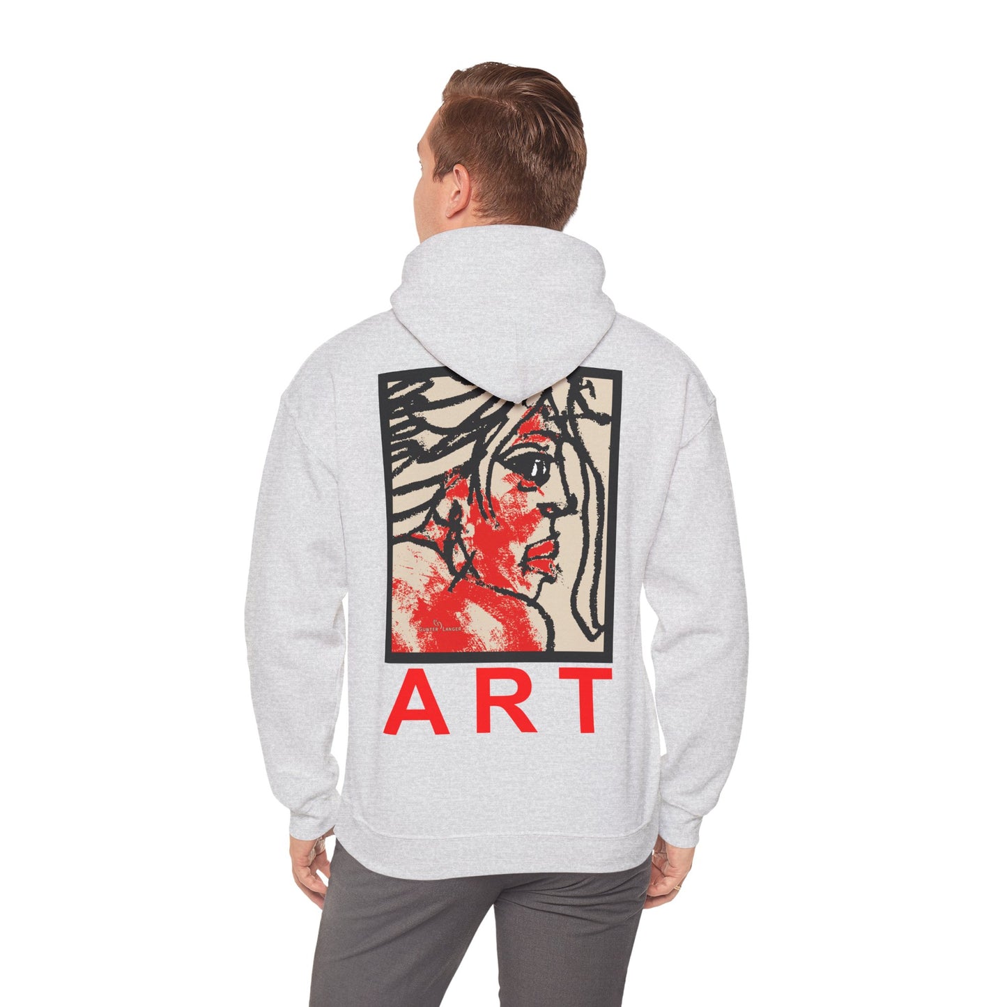 Unisex Heavy Blend™ Hooded Sweatshirt - Motiv: Rückseite "Ria", H43 cm