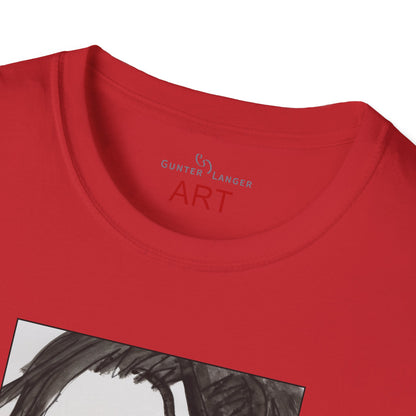 Unisex Softstyle T-Shirt - Motiv: Front & Rückseite Edda, 28,5 cm, Neck Label