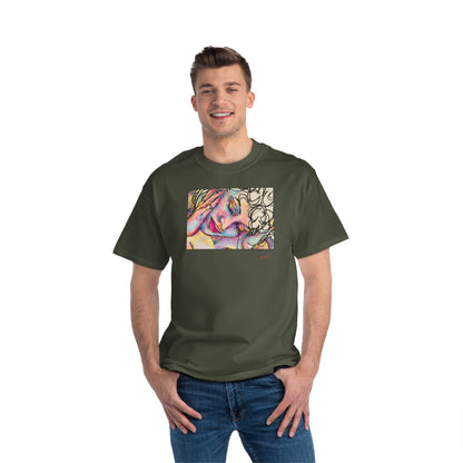 Beefy-T®  Short-Sleeve T-Shirt - Motiv: Front Mara, H 20 cm & Rückseite Mara, H 26 cm
