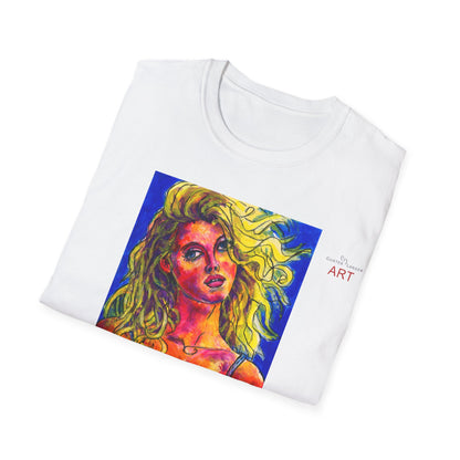 Unisex Softstyle T-Shirt - Motiv: Front Mascha,  H 33cm Korr2 sw