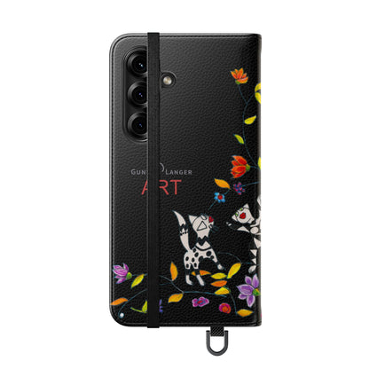 Flip Cases - Motiv: Waldnymphen, Schwarz, Seifenblasen