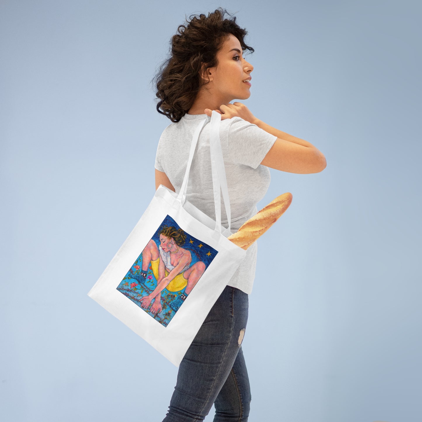 Tote Bag - Motiv: Alva, einseitig bedruckt, H 30,5 cm