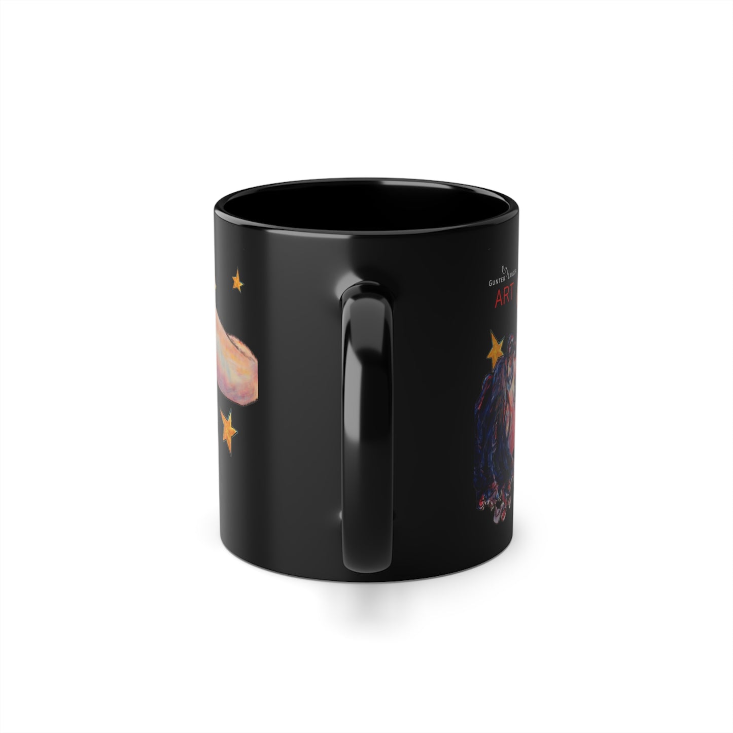 Black Coffee Cup, 11oz - Motiv: Annette, Sterne