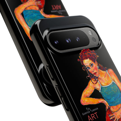 Tough Cases - Google Pixel - Samsung Galaxy - Motiv: Lea, Schwarz