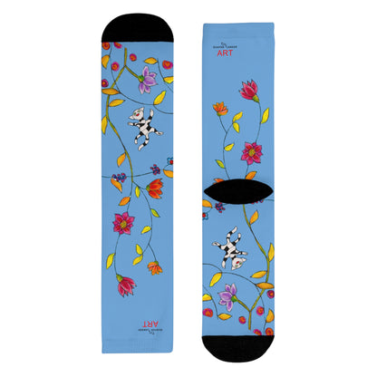 Sublimation Crew Socks (EU) - Motiv: Katzen und Ranken