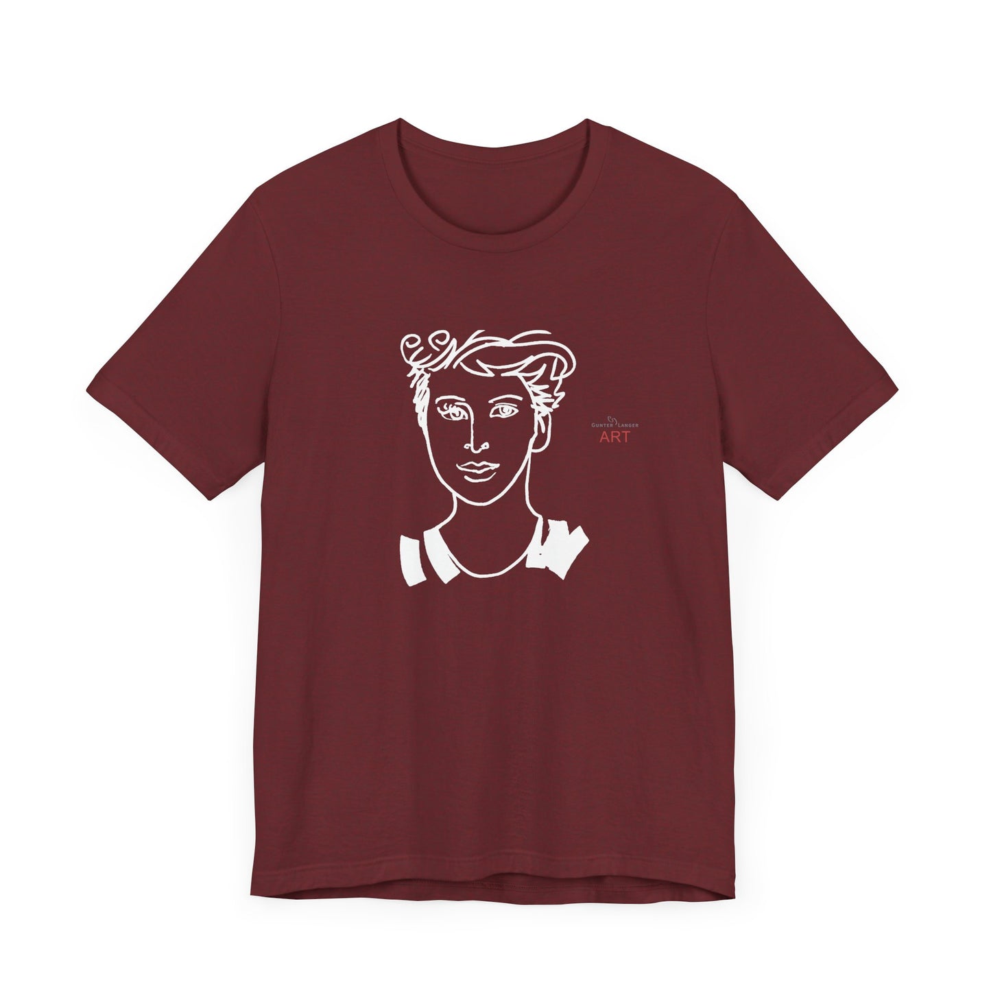 Unisex Jersey Short Sleeve Tee Shirt - Motiv: Front Lars,  H 24,5 cm