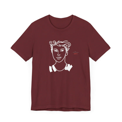 Unisex Jersey Short Sleeve Tee Shirt - Motiv: Front Lars,  H 24,5 cm