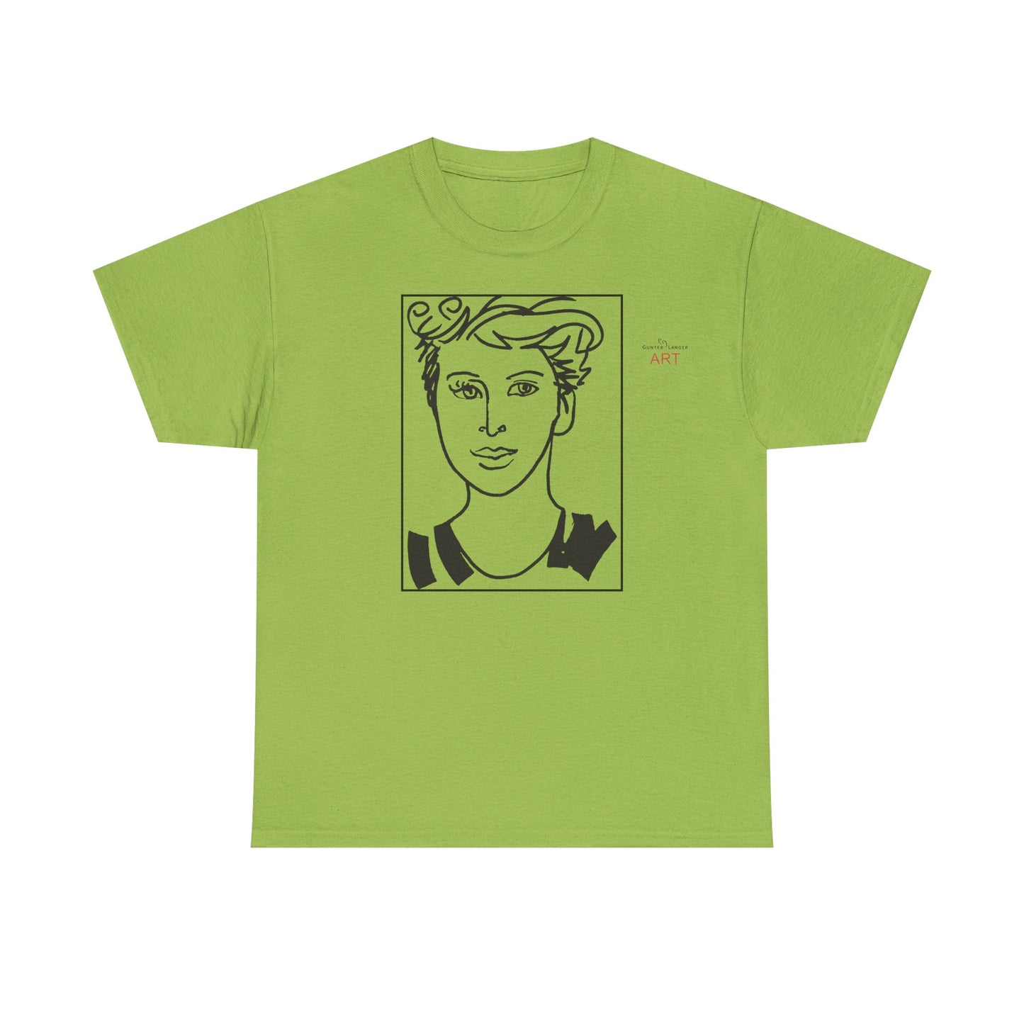 Unisex Heavy Cotton Tee  - Motiv: Front Lars, Kasten, H 33 cm
