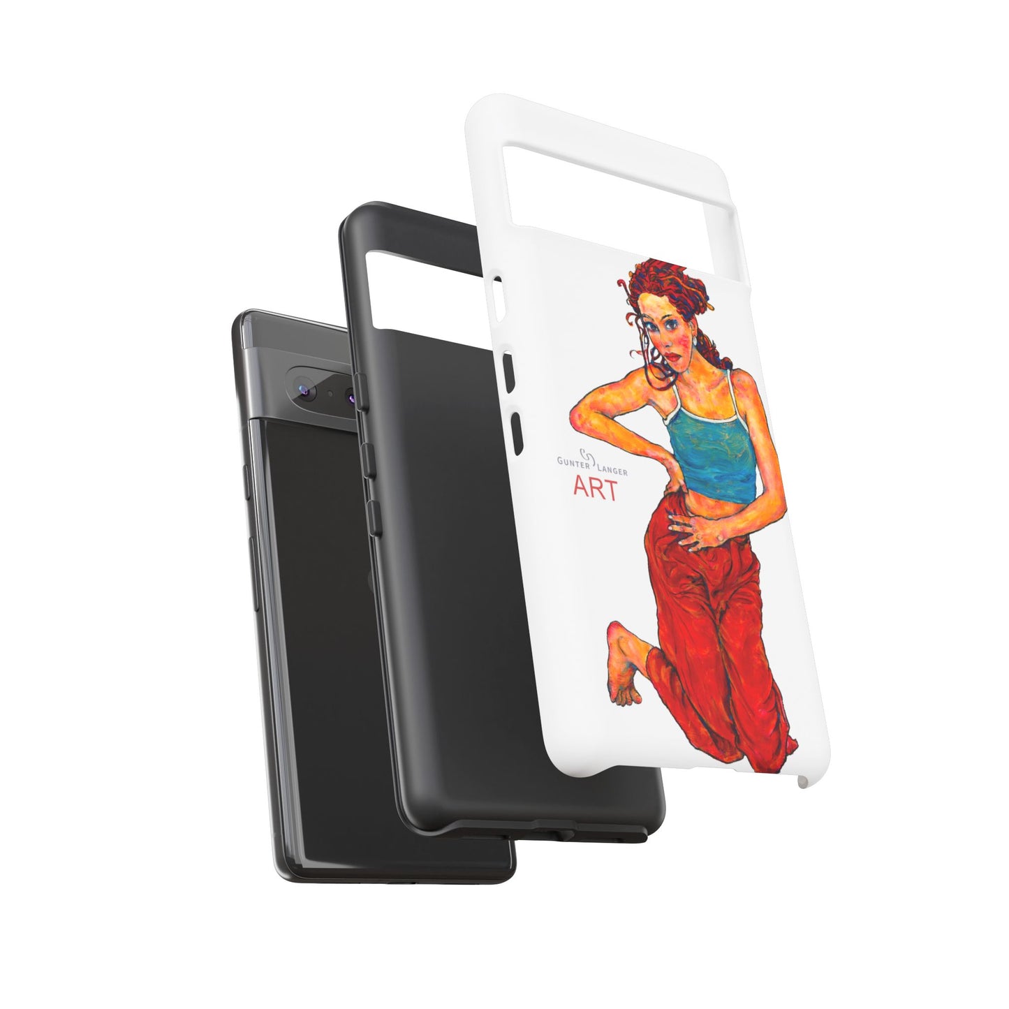 Tough Cases - Google Pixel - Samsung Galaxy - Motiv: Lea, Weiß