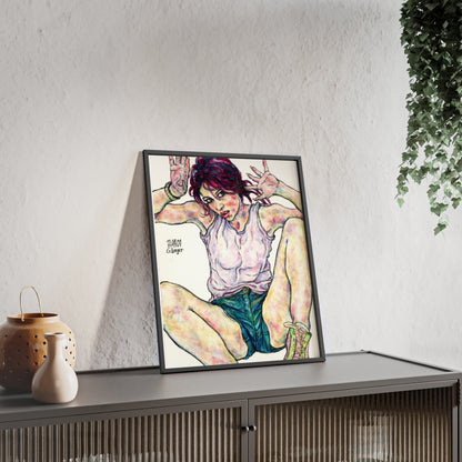 Posters with Wooden Frame - Motiv: Siegesgöttin