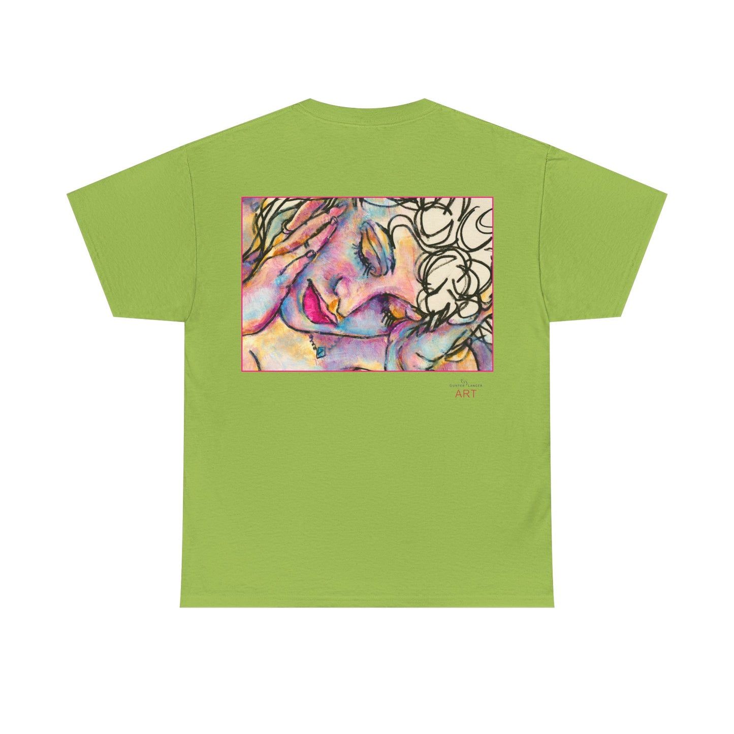 Unisex Heavy Cotton Tee - Motiv:  Motiv: Front Mara, H 9 cm & Rückseite Mara, H 27 cm