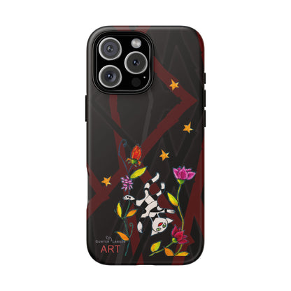 Tough Cases - iPhone - Motiv: Katze schwebt und Ranken, H 7,73 cm, Mikado3