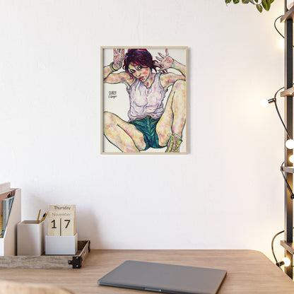 Posters with Wooden Frame - Motiv: Siegesgöttin