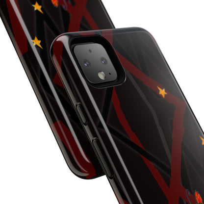 Tough Cases - Google Pixel - Samsung Galaxy - Motiv: Katze schwebt und Ranken, H 5,26 cm, Mikado3