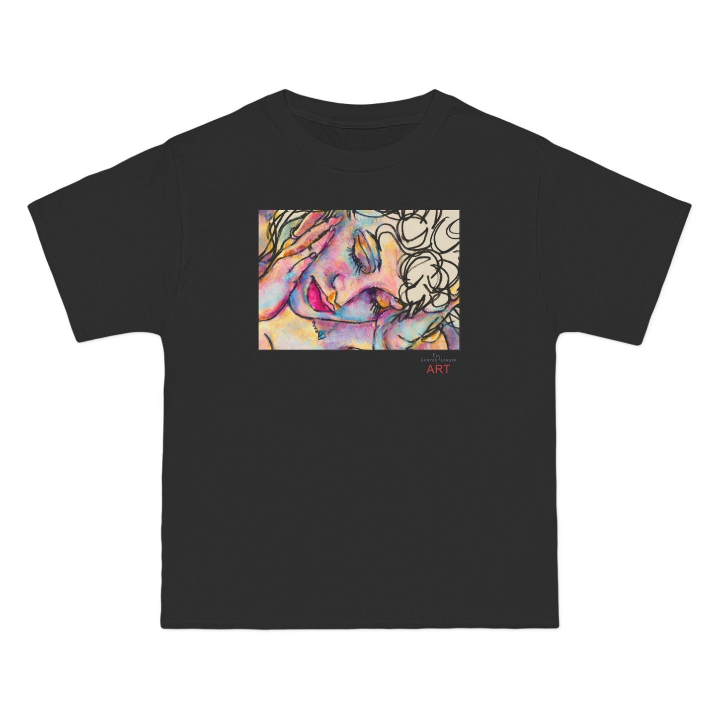 Beefy-T®  Short-Sleeve T-Shirt - Motiv: Front Mara, H 20 cm & Rückseite Mara, H 26 cm