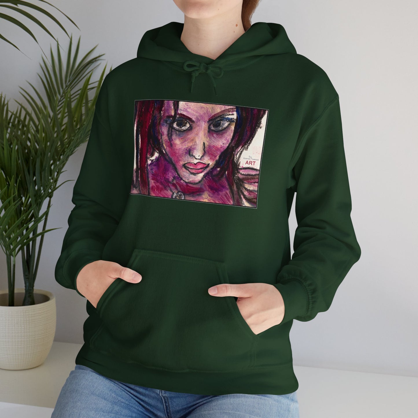 Unisex Heavy Blend™ Hooded Sweatshirt - Motiv Frontseite "Lola", H 19 cm