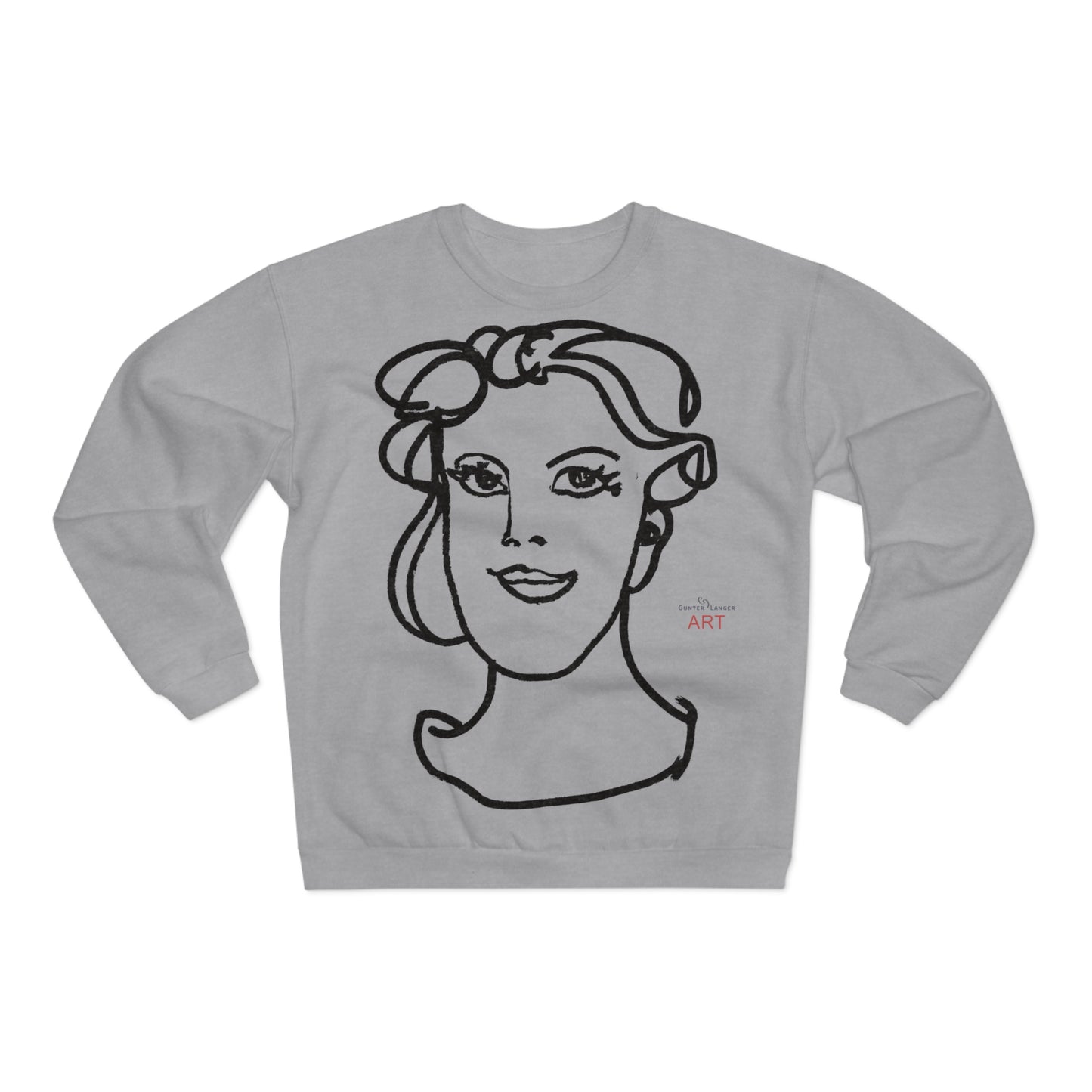 Unisex Crew Neck Sweatshirt (EU) - Motiv: Front Gia & Rückseite Gia
