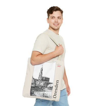 Tote Bag (AOP) - Motiv: Dresden -  Hofkirche, Bleistift