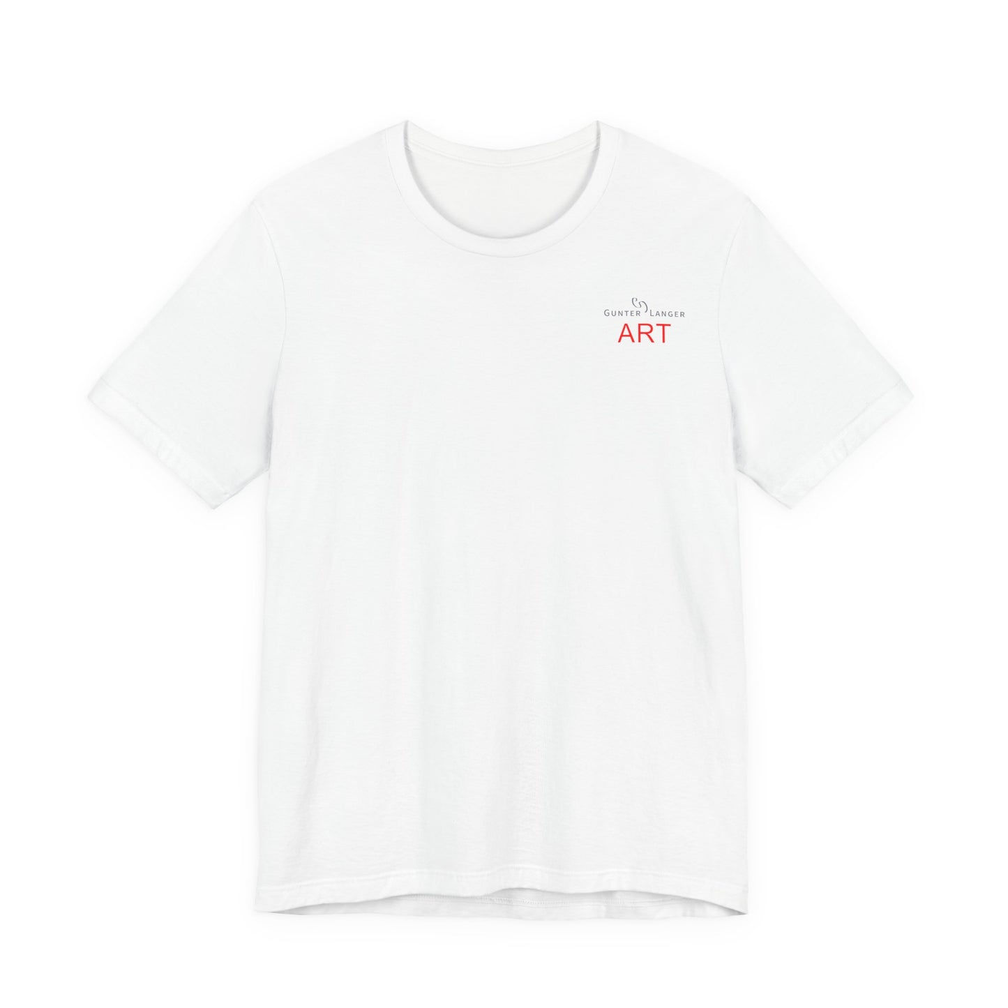 Unisex Jersey Short Sleeve Tee - Motiv: Front Logo & Rückseite Julia, H 49 cm