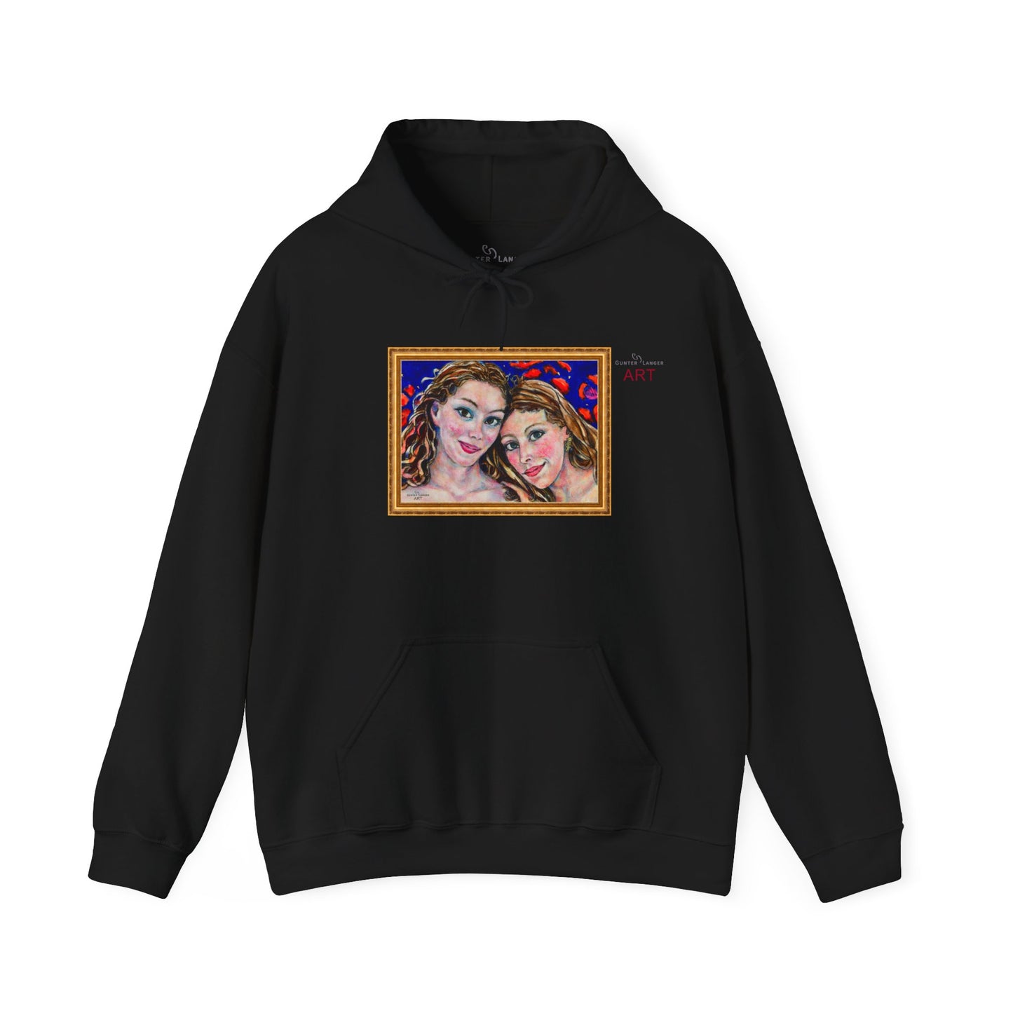 Unisex Heavy Blend™ Hooded Sweatshirt - Motiv: Front "Freundinnen" H 17,5 cm