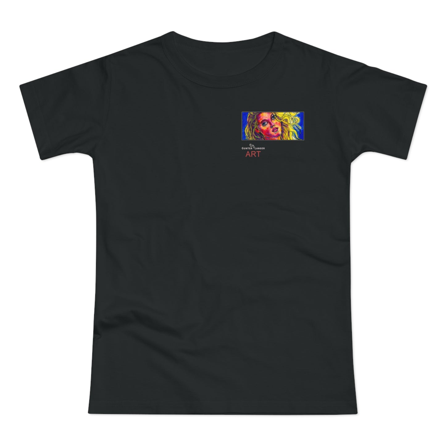Single Jersey Women's T-shirt - dunkel - Motiv: Mascha, H 5 cm