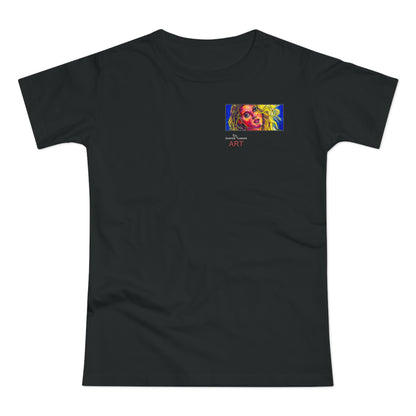 Single Jersey Women's T-shirt - dunkel - Motiv: Mascha, H 5 cm