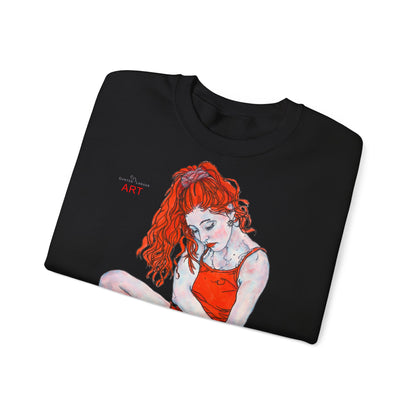 Unisex Heavy Blend™ Crewneck Sweatshirt - Motiv: Front Julia & Rückseite Julia