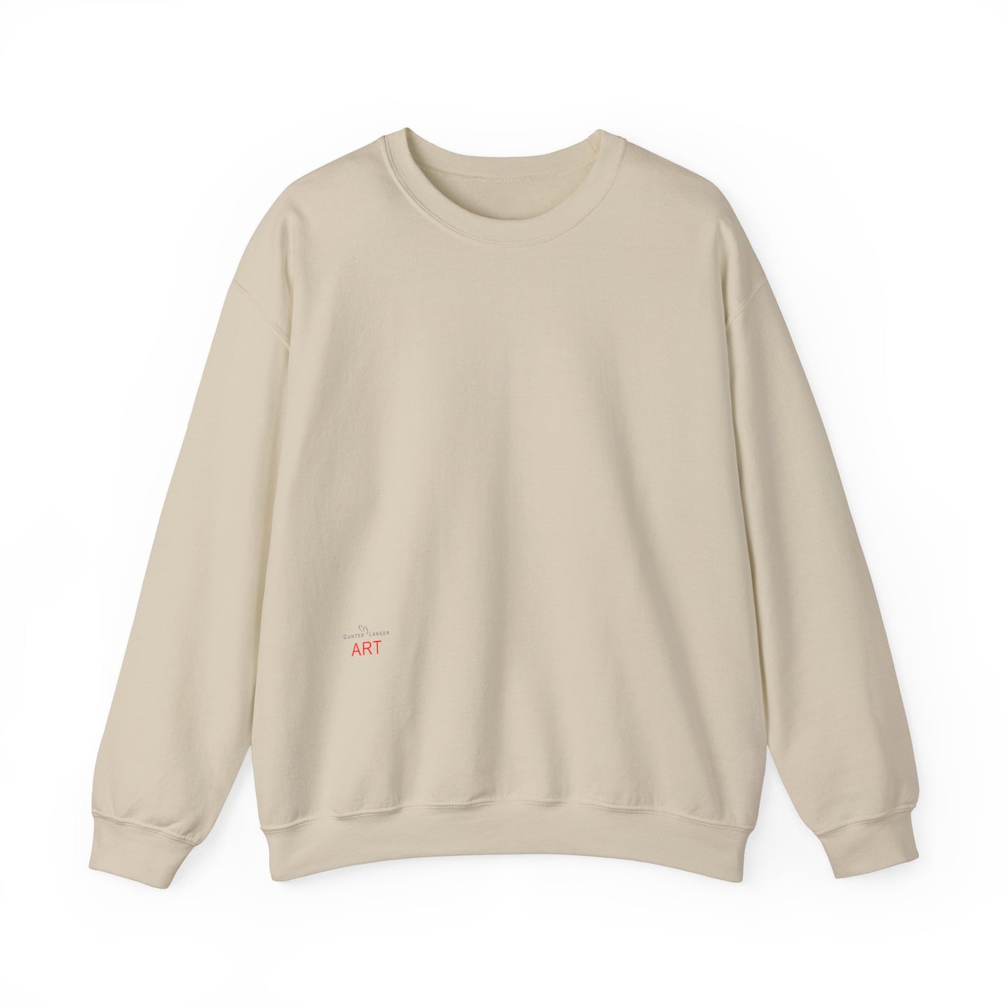 Unisex Heavy Blend™ Crewneck Sweatshirt - Motiv: Front Bei dir (Ausschnitt) & Rückseite Bei dir H 43 cm