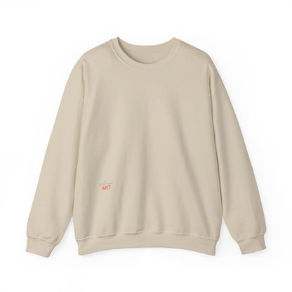 Unisex Heavy Blend™ Crewneck Sweatshirt - Motiv: Front Bei dir (Ausschnitt) & Rückseite Bei dir H 43 cm