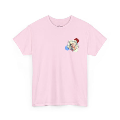 Unisex Heavy Cotton Tee - Motiv: Front Clivia, Neck Label