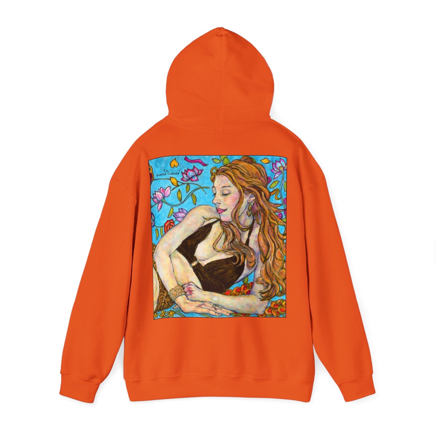 Unisex Heavy Blend™ Hooded Sweatshirt - Motiv: Front Ida, (Ausschnitt H 8,5 cm) & Rückseite Ida, H 42,5 cm